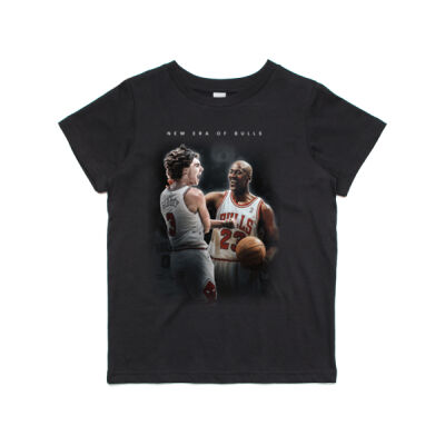KIDS WHERE NEW SCHOOL MEETS OLD SCHOOL BULLS T-SHIRT Thumbnail
