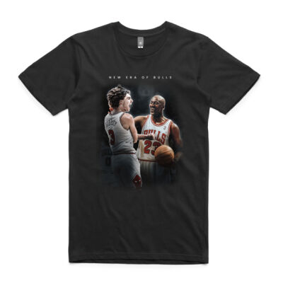 WHERE NEW SCHOOL MEETS OLD SCHOOL BULLS T-SHIRT Thumbnail