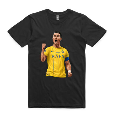 ⚡ Ronaldo Al Nassr Football Portrait  ⚽ T-Shirt Thumbnail