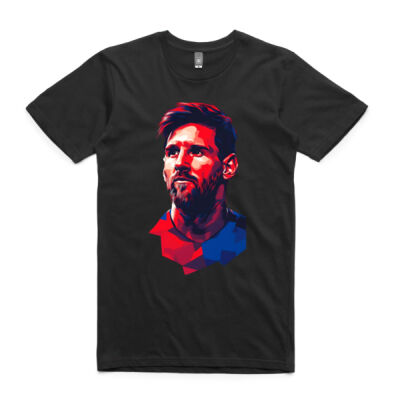 Messi Portrait Men's ⚽ T-Shirt Thumbnail